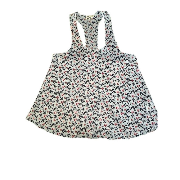 Lagaci Racerback Trapeze Tank Nautical Theme Sz M‎ - Picture 1 of 3